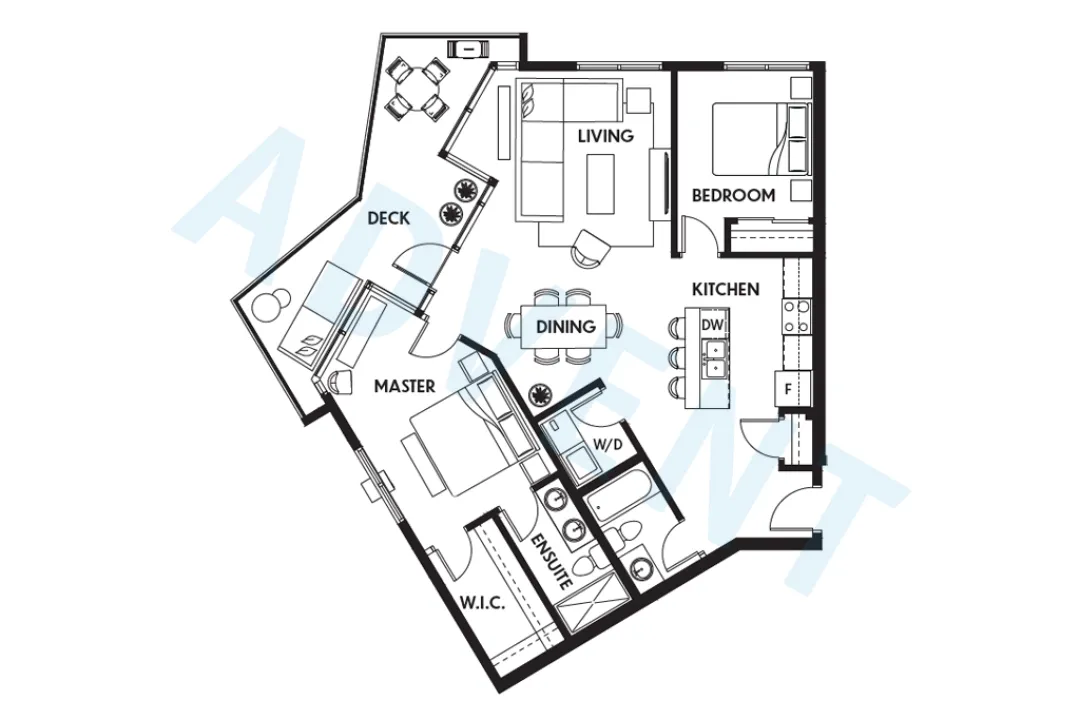 Genesis in Langley City - 2 Bedroom Apartment For Rent in Langley at 104 - 20360 Logan Avenue, Langley, BC - Floor Plan