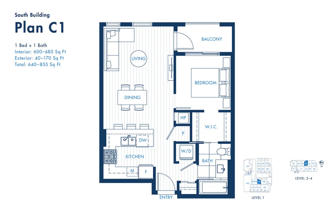 ERA in Downtown Maple Ridge - 1 Bedroom Apartment For Rent in Maple Ridge at 405 - 22265 Dewdney Trunk Road, Maple Ridge, BC - Floor Plan