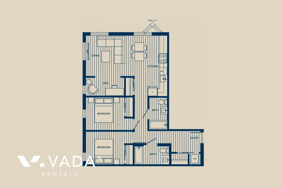 Victoria in Central Lonsdale - 2 Bedroom Apartment For Rent in North Vancouver at 127 East 12th Street, North Vancouver, BC - Floor Plan