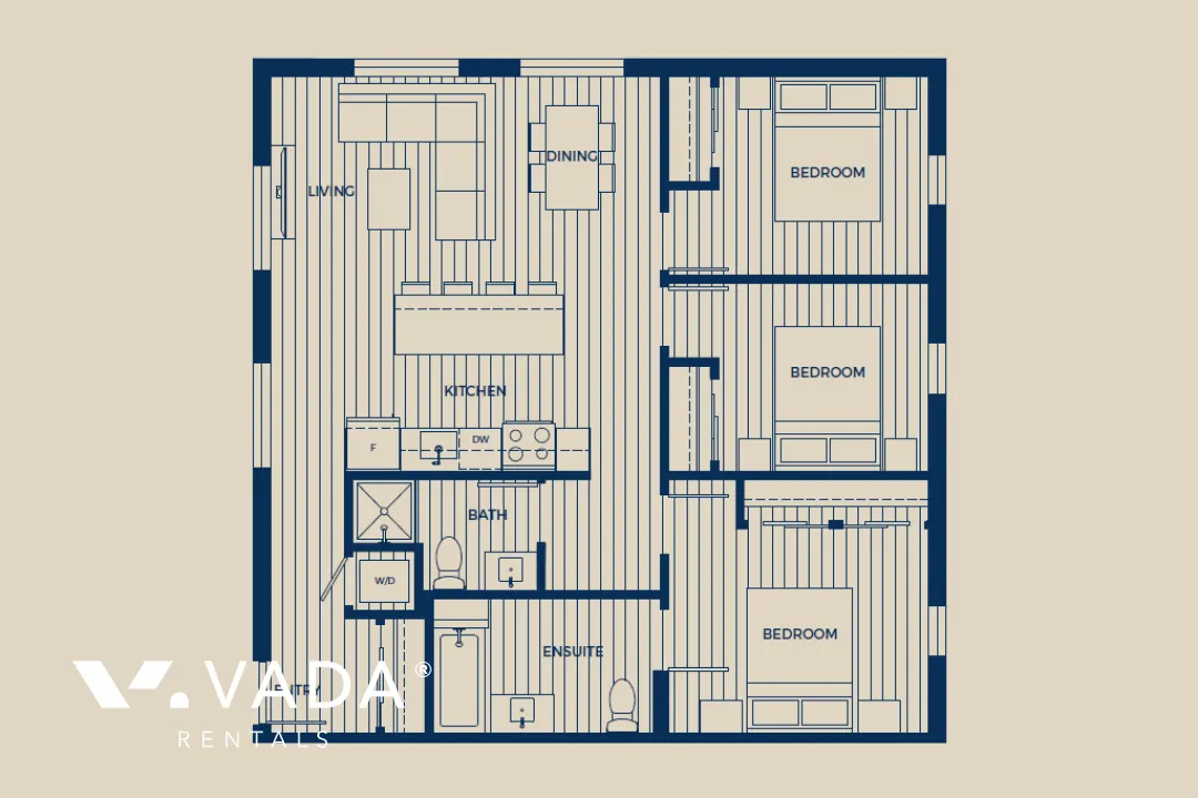 Victoria in Central Lonsdale - 3 Bedroom Apartment For Rent in North Vancouver at 127 East 12th Street, North Vancouver, BC - Floor Plan
