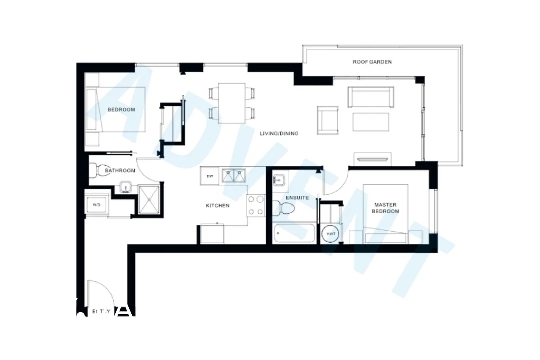 Bold on Fraser in Kensington - 2 Bedroom Apartment For Rent in Vancouver at 306 - 688 East 19th Avenue, Vancouver, BC - Floor Plan