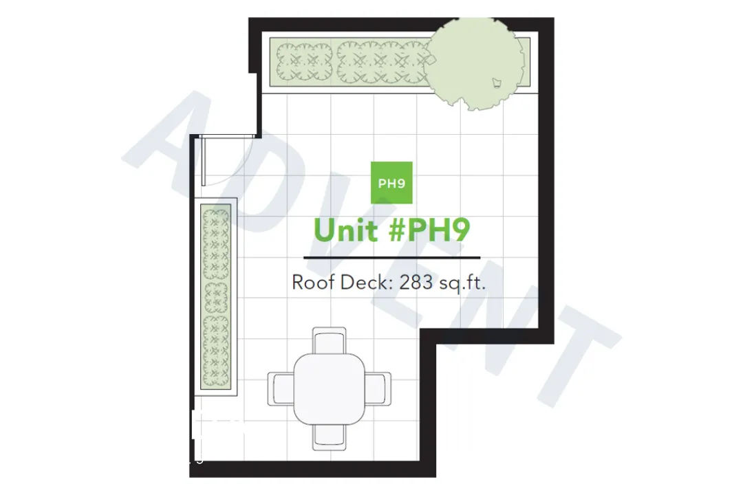 View 388 in Hastings Sunrise - 1 Bedroom Apartment For Rent in Vancouver at PH9 - 388 Kootenay Street, Vancouver, BC - Floor Plan