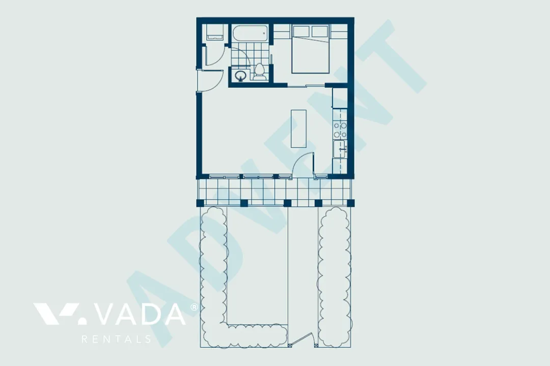 Cassia in Sperling Duthie - 1 Bedroom Apartment For Rent in Burnaby at 25 - 6965 Hastings Street, Burnaby, BC - Floor Plan