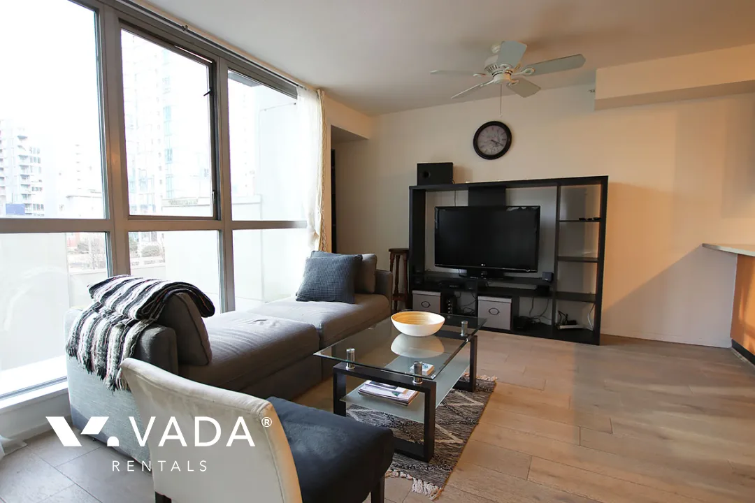 Metropolis in Yaletown - Furnished 1 Bedroom Loft For Rent in Vancouver at 405 - 1238 Richards Street, Vancouver, BC
