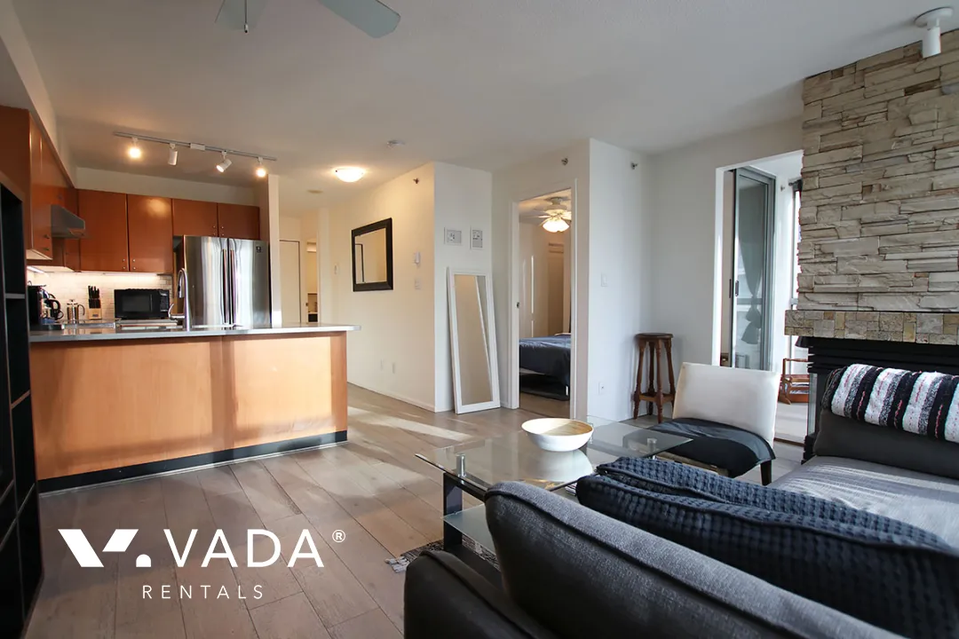 Metropolis in Yaletown - Furnished 1 Bedroom Loft For Rent in Vancouver at 405 - 1238 Richards Street, Vancouver, BC