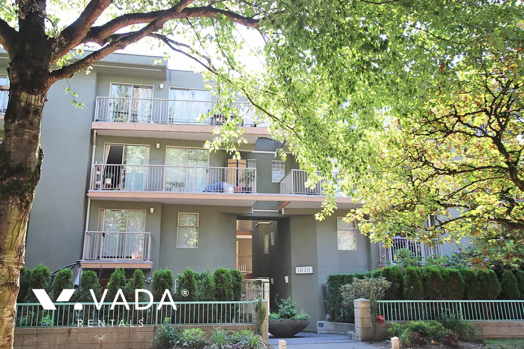 Monterey in Kitsilano - Furnished 1 Bedroom Apartment For Rent in Vancouver at 210 - 1820 West 3rd Avenue, Vancouver, BC