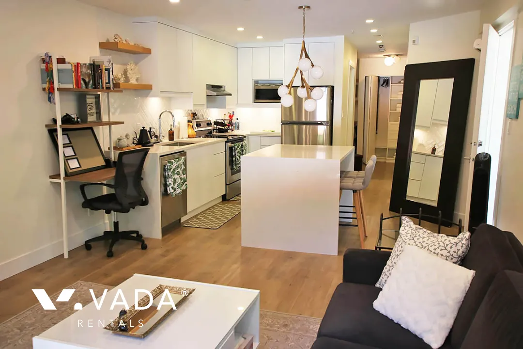 Monterey in Kitsilano - Furnished 1 Bedroom Apartment For Rent in Vancouver at 210 - 1820 West 3rd Avenue, Vancouver, BC