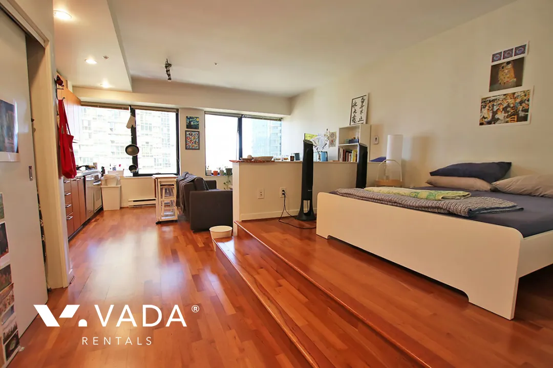 Qube in Coal Harbour - Studio For Rent in Vancouver at 905 - 1333 West Georgia Street, Vancouver, BC