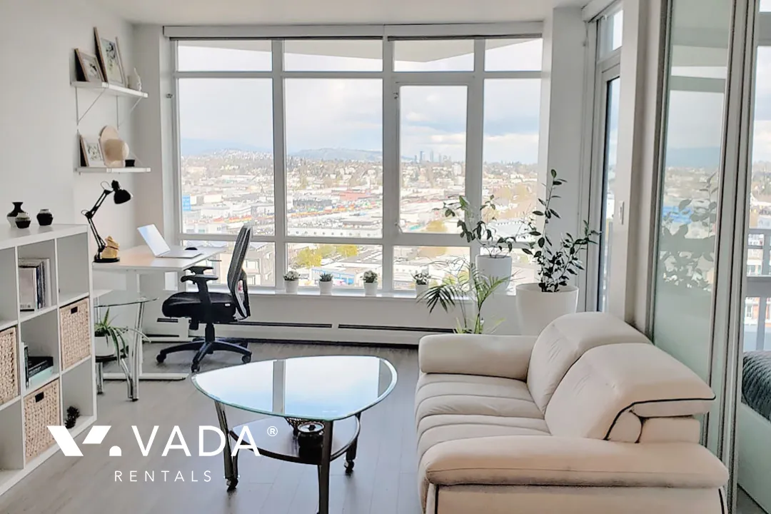 Opsal in Southeast False Creek - Furnished 1 Bedroom Apartment For Rent in Vancouver at 2005 - 1775 Quebec Street, Vancouver, BC
