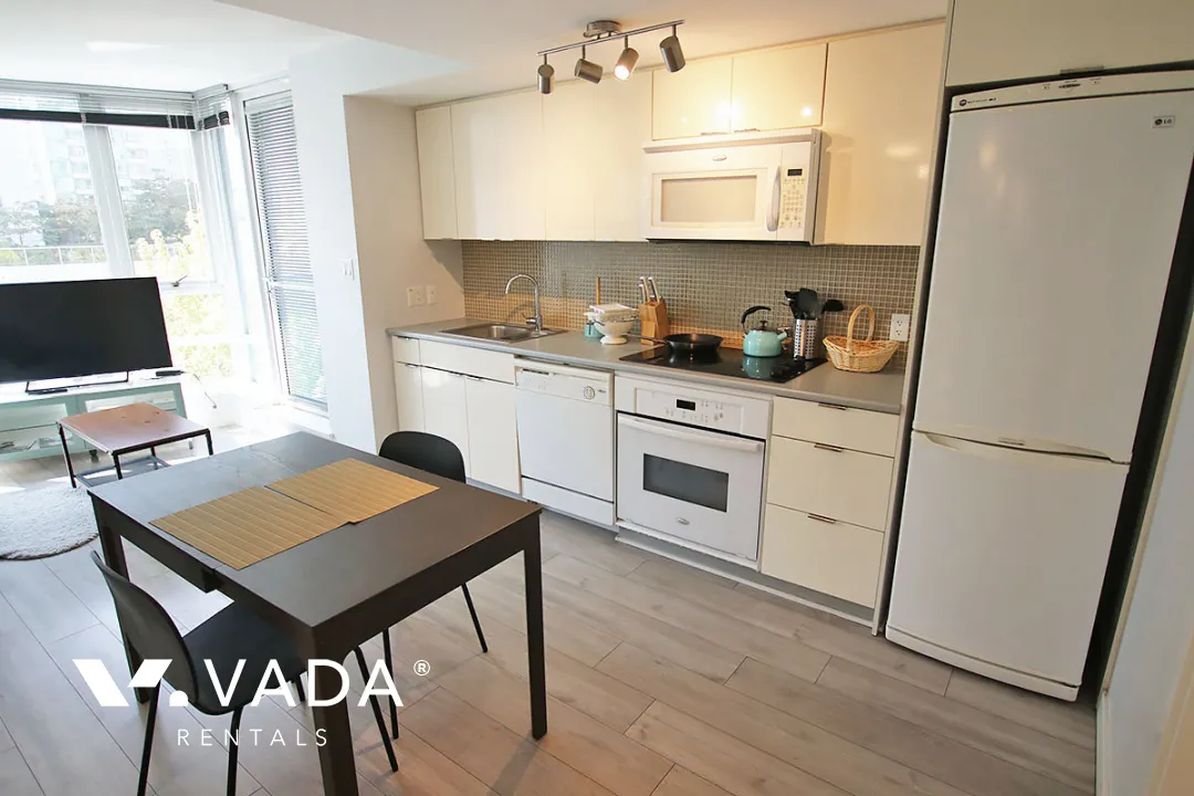 TV Towers in Yaletown - Furnished 1 Bedroom Apartment For Rent in Vancouver at 609 - 233 Robson Street, Vancouver, BC