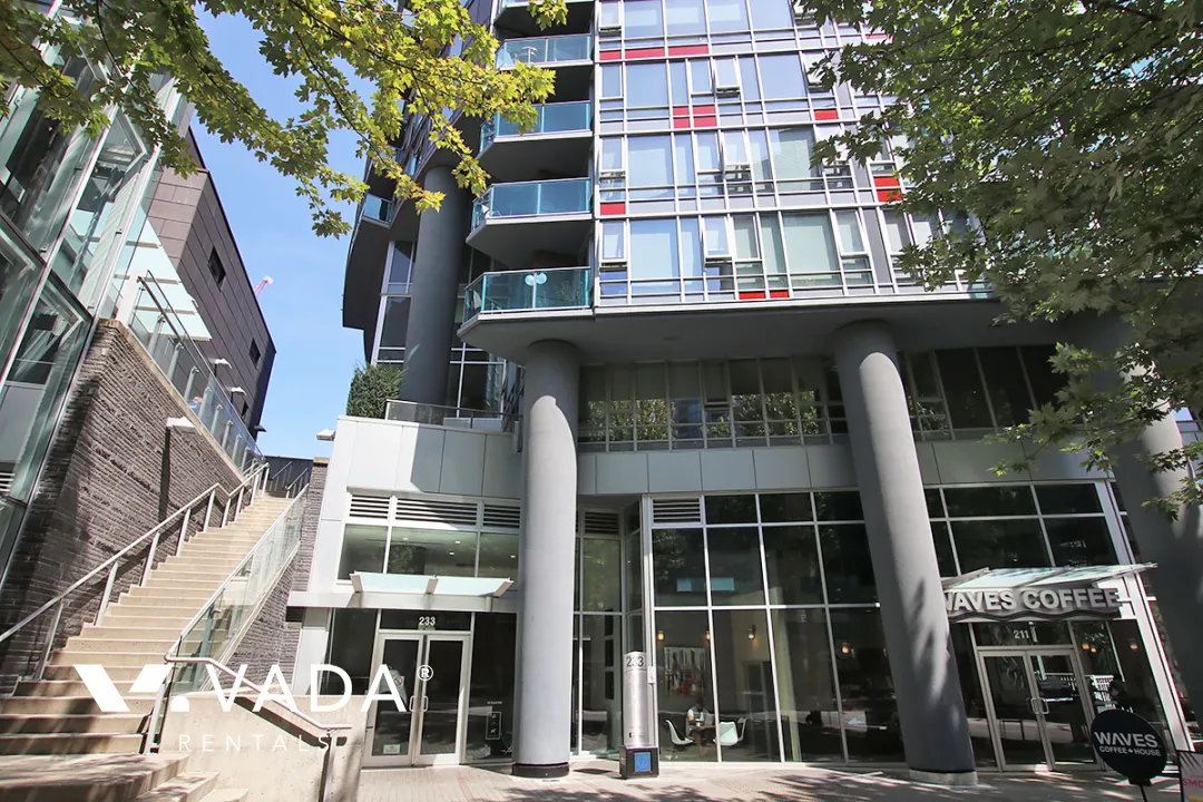 TV Towers in Yaletown - Furnished 1 Bedroom Apartment For Rent in Vancouver at 609 - 233 Robson Street, Vancouver, BC