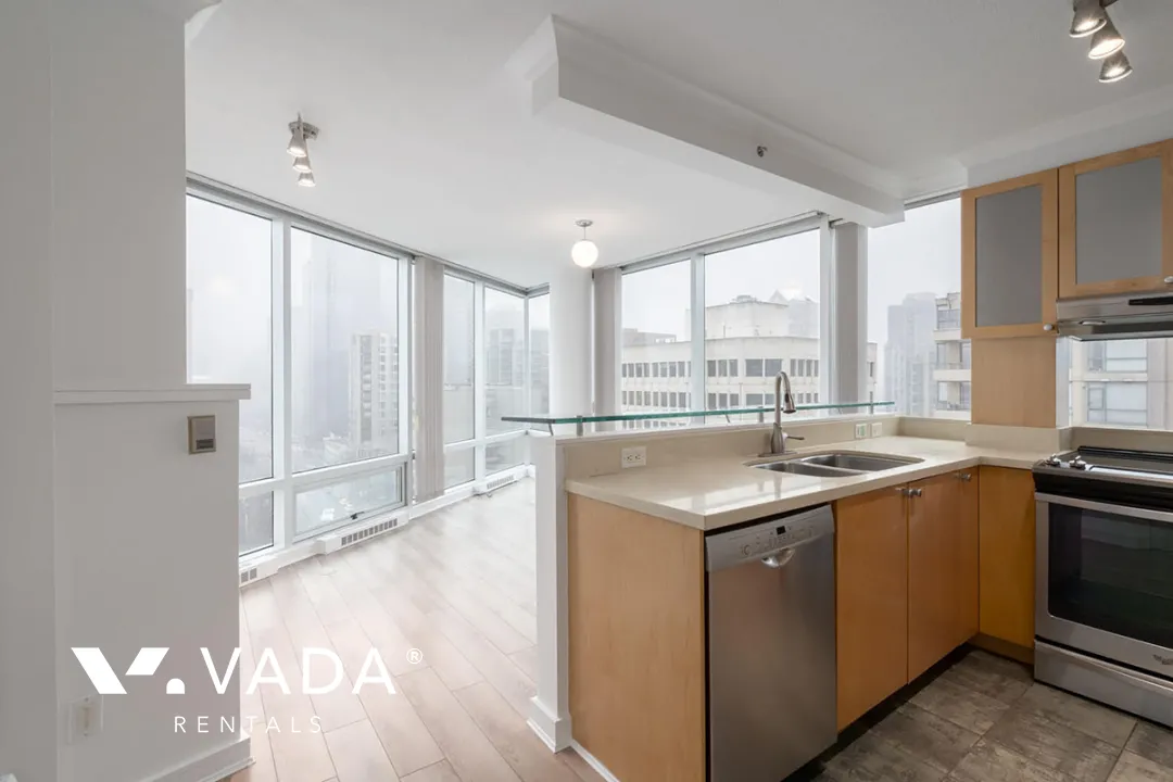 Milano in Downtown - 1 Bedroom Apartment For Rent in Vancouver at 1302 - 1003 Burnaby Street, Vancouver, BC