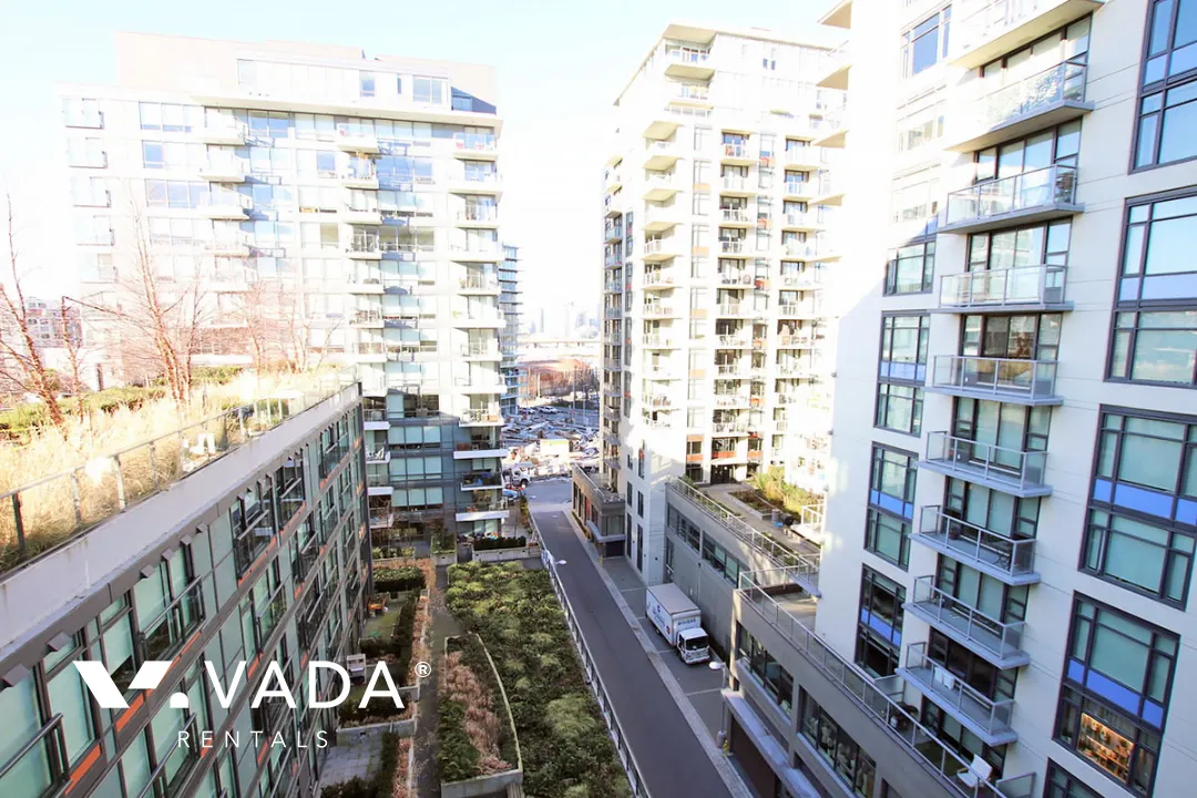 Tower Green at West in Olympic Village - Furnished 2 Bedroom Apartment For Rent in Vancouver at 902 - 159 West 2nd Avenue, Vancouver, BC