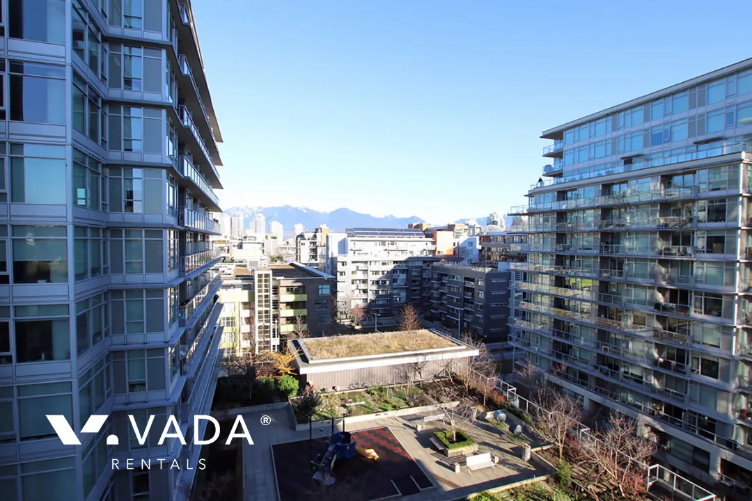 Tower Green at West in Olympic Village - Furnished 2 Bedroom Apartment For Rent in Vancouver at 902 - 159 West 2nd Avenue, Vancouver, BC