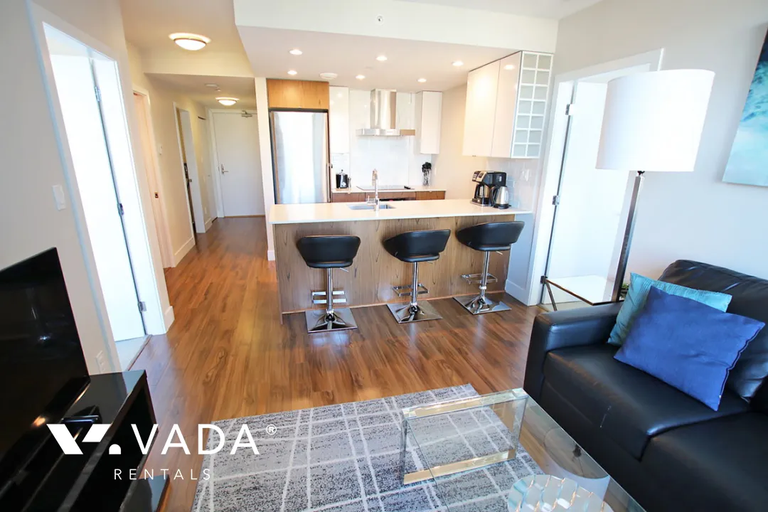 Tower Green at West in Olympic Village - Furnished 2 Bedroom Apartment For Rent in Vancouver at 902 - 159 West 2nd Avenue, Vancouver, BC