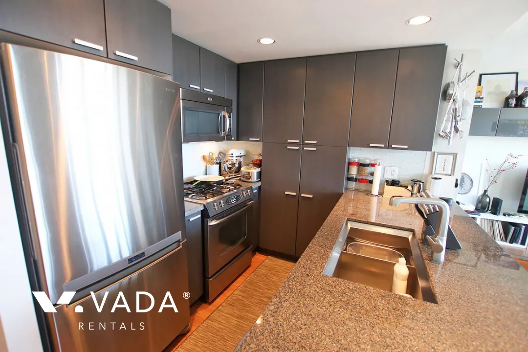 Affinity in Brentwood - Furnished 1 Bedroom Apartment For Rent in Burnaby at 2605 - 2232 Douglas Road, Burnaby, BC