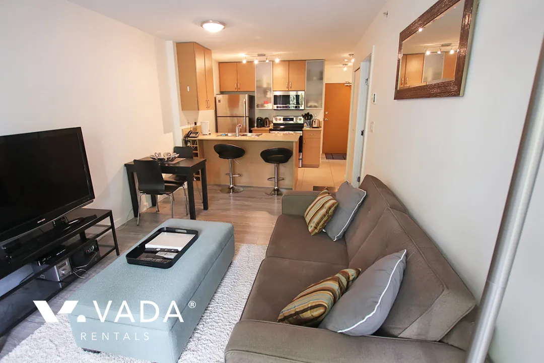 Yaletown Park in Yaletown - Furnished 1 Bedroom Apartment For Rent in Vancouver at 306 - 977 Mainland Street, Vancouver, BC