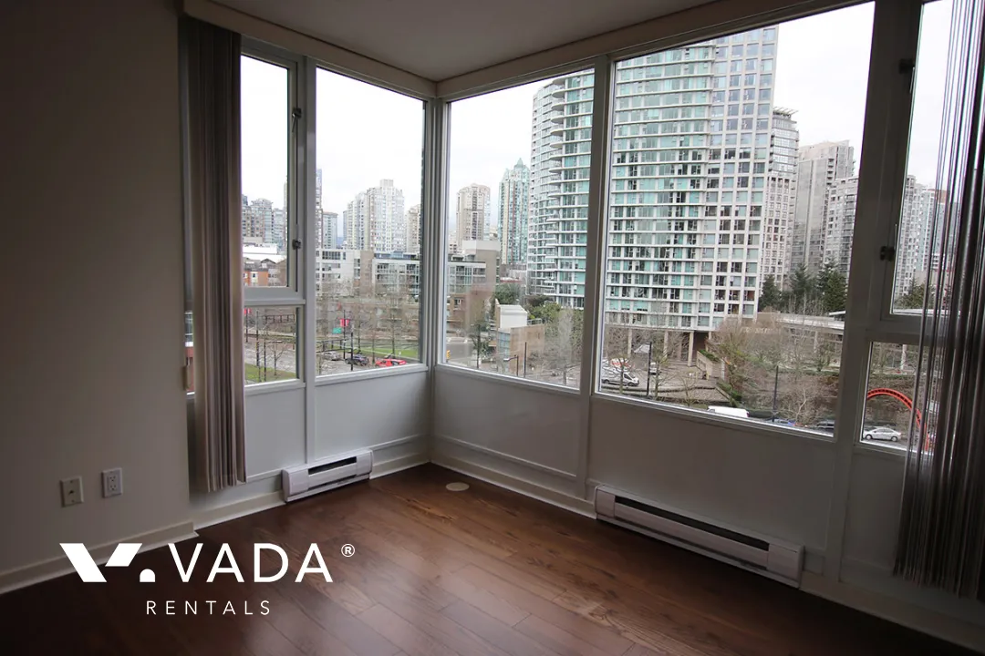 Quaywest in Yaletown - 1 Bedroom Apartment For Rent in Vancouver at 806 - 1067 Marinaside Crescent, Vancouver, BC