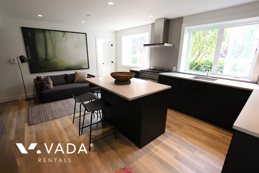 Point Grey - Furnished 2 Bedroom Garden Suite For Rent in Vancouver at 3995 West 23rd Avenue, Vancouver, BC
