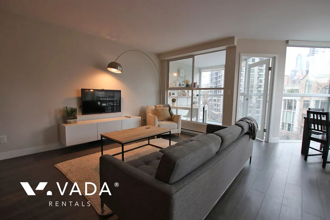 Pacific Point in Downtown - Furnished 2 Bedroom Apartment For Rent in Vancouver at 601 - 1323 Homer Street, Vancouver, BC