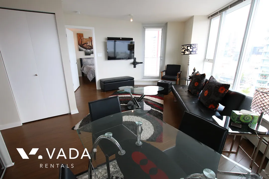 Espana in Downtown - Furnished 2 Bedroom Apartment For Rent in Vancouver at 3201 - 689 Abbott Street, Vancouver, BC