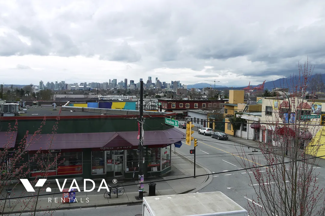 City View Terraces in Commercial Drive - Furnished 1 Bedroom Apartment For Rent in Vancouver at 303 - 1718 Venables Street, Vancouver, BC