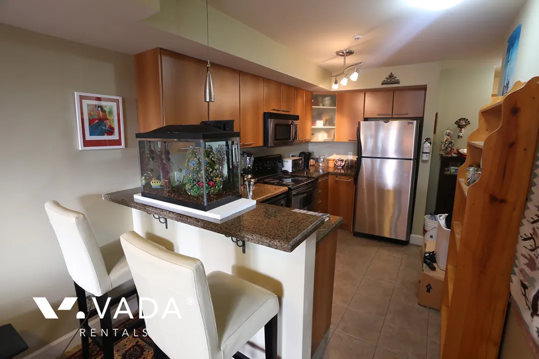 City View Terraces in Commercial Drive - Furnished 1 Bedroom Apartment For Rent in Vancouver at 303 - 1718 Venables Street, Vancouver, BC