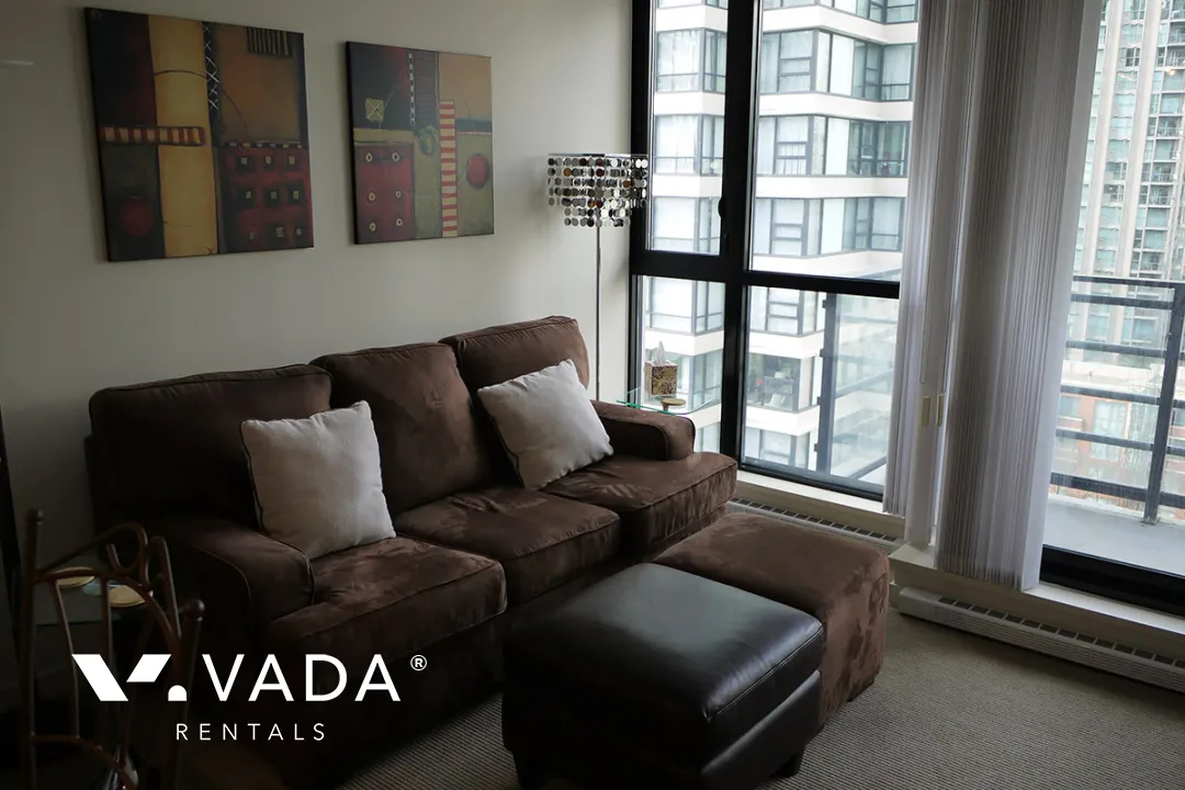 Yaletown Park in Yaletown - Furnished 0 Bedroom Apartment For Rent in Vancouver at 1208 - 909 Mainland Street, Vancouver, BC