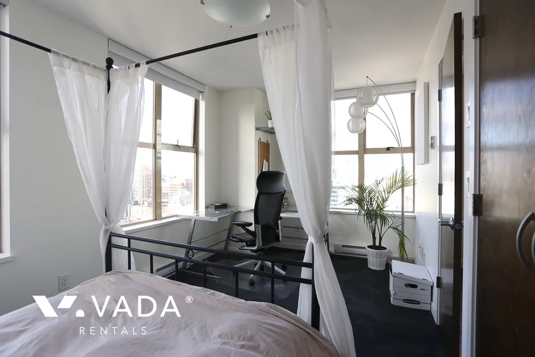 Mondrian in Downtown - Furnished 2 Bedroom Apartment For Rent in Vancouver at 2902 - 969 Richards Street, Vancouver, BC