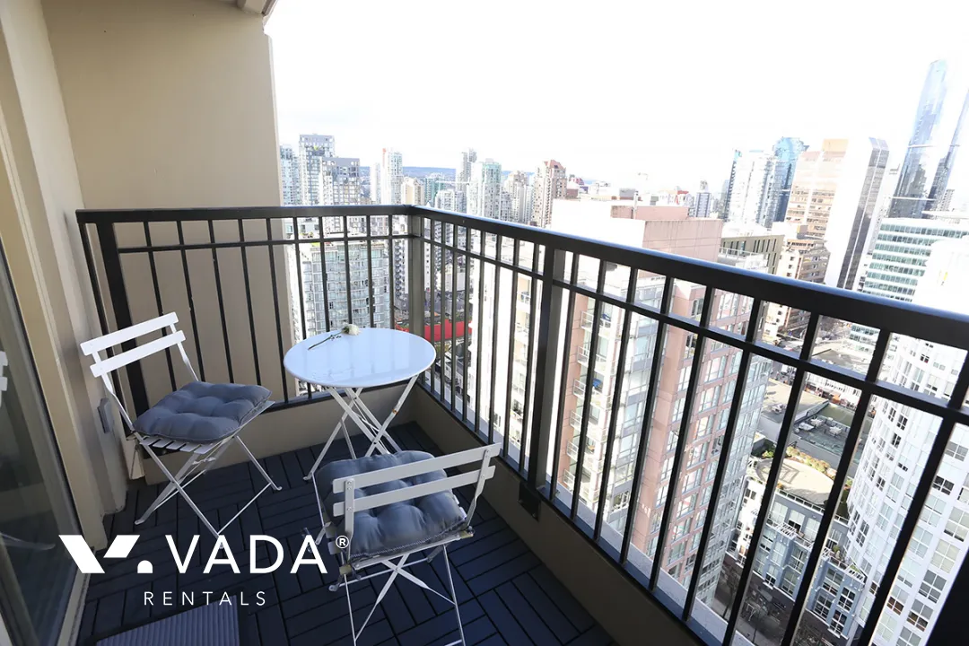 Mondrian in Downtown - Furnished 2 Bedroom Apartment For Rent in Vancouver at 2902 - 969 Richards Street, Vancouver, BC