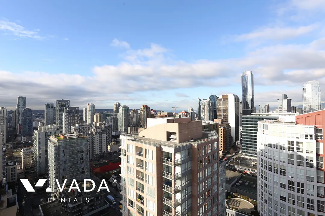 Mondrian in Downtown - Furnished 2 Bedroom Apartment For Rent in Vancouver at 2902 - 969 Richards Street, Vancouver, BC