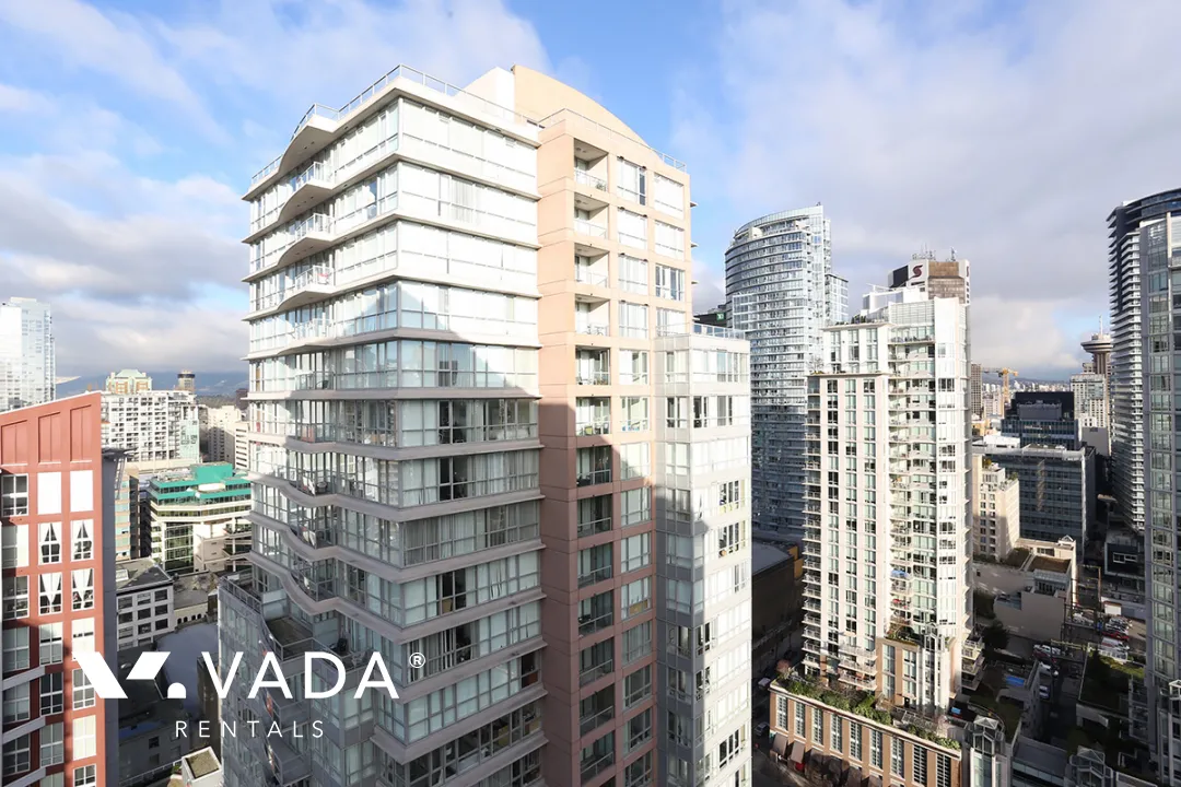 Mondrian in Downtown - Furnished 2 Bedroom Apartment For Rent in Vancouver at 2902 - 969 Richards Street, Vancouver, BC
