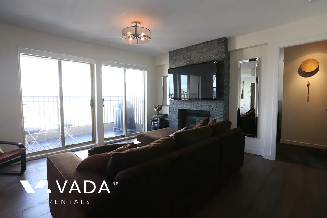 Mondrian in Downtown - Furnished 2 Bedroom Apartment For Rent in Vancouver at 2902 - 969 Richards Street, Vancouver, BC