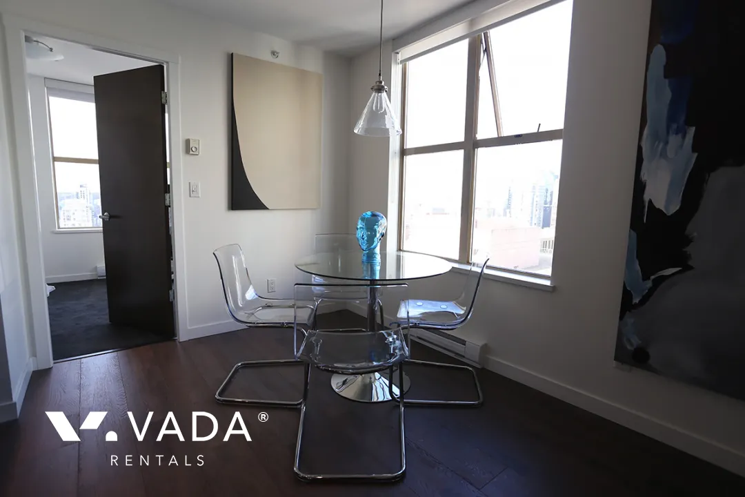 Mondrian in Downtown - Furnished 2 Bedroom Apartment For Rent in Vancouver at 2902 - 969 Richards Street, Vancouver, BC