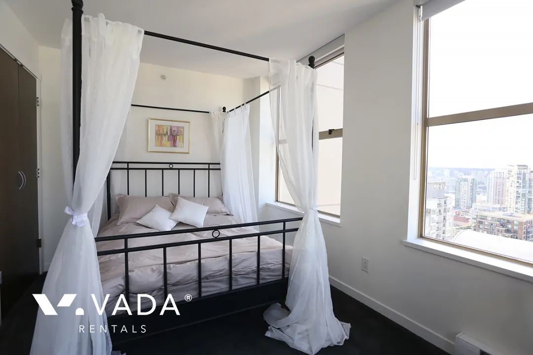 Mondrian in Downtown - Furnished 2 Bedroom Apartment For Rent in Vancouver at 2902 - 969 Richards Street, Vancouver, BC