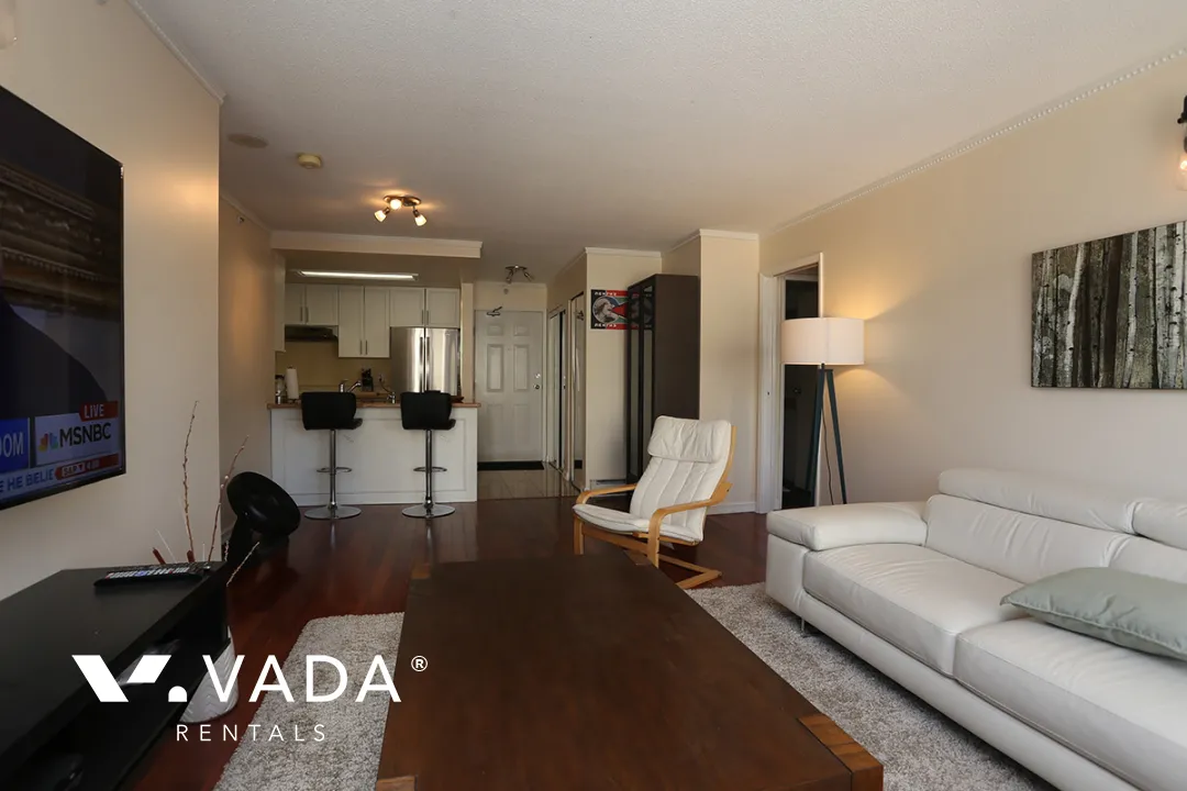 Imperial Tower in Downtown - Furnished 2 Bedroom Apartment For Rent in Vancouver at 1206 - 811 Helmcken Street, Vancouver, BC