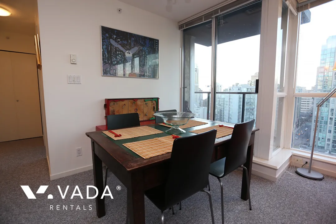 Brava in Downtown - Furnished 1 Bedroom Apartment For Rent in Vancouver at 1801 - 1199 Seymour Street, Vancouver, BC