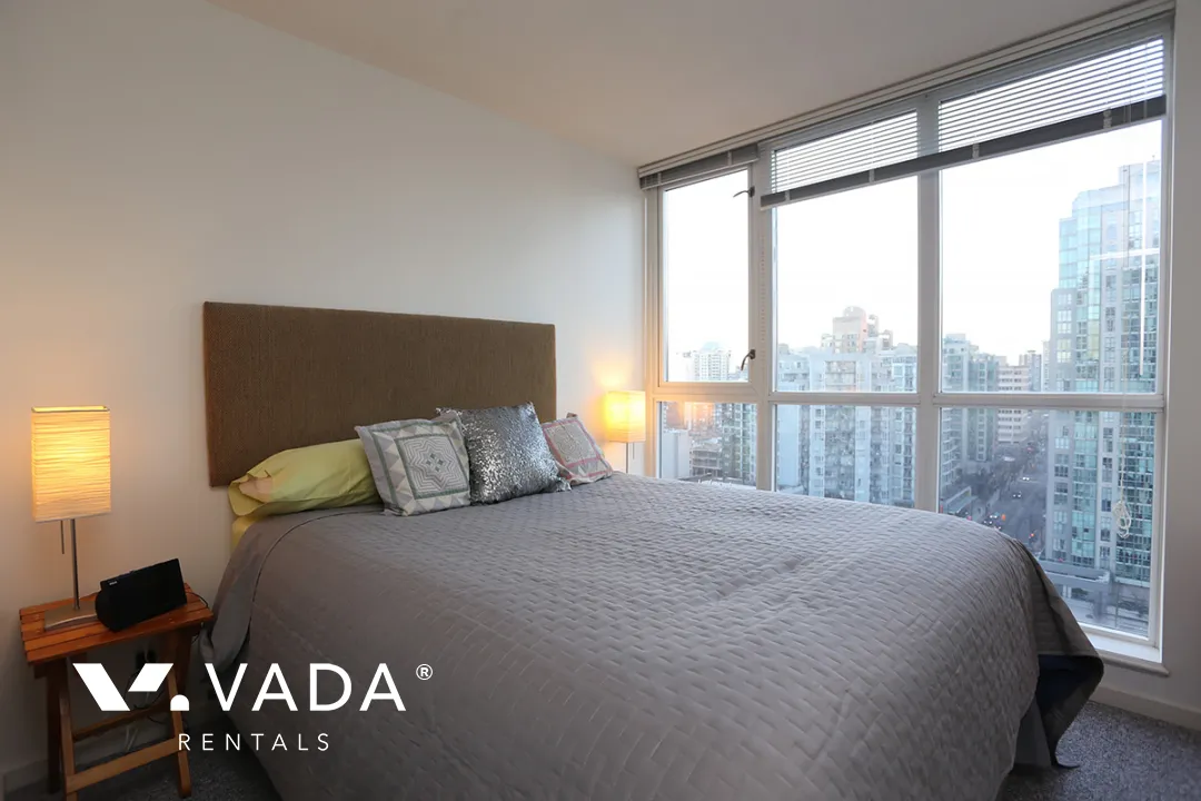 Brava in Downtown - Furnished 1 Bedroom Apartment For Rent in Vancouver at 1801 - 1199 Seymour Street, Vancouver, BC