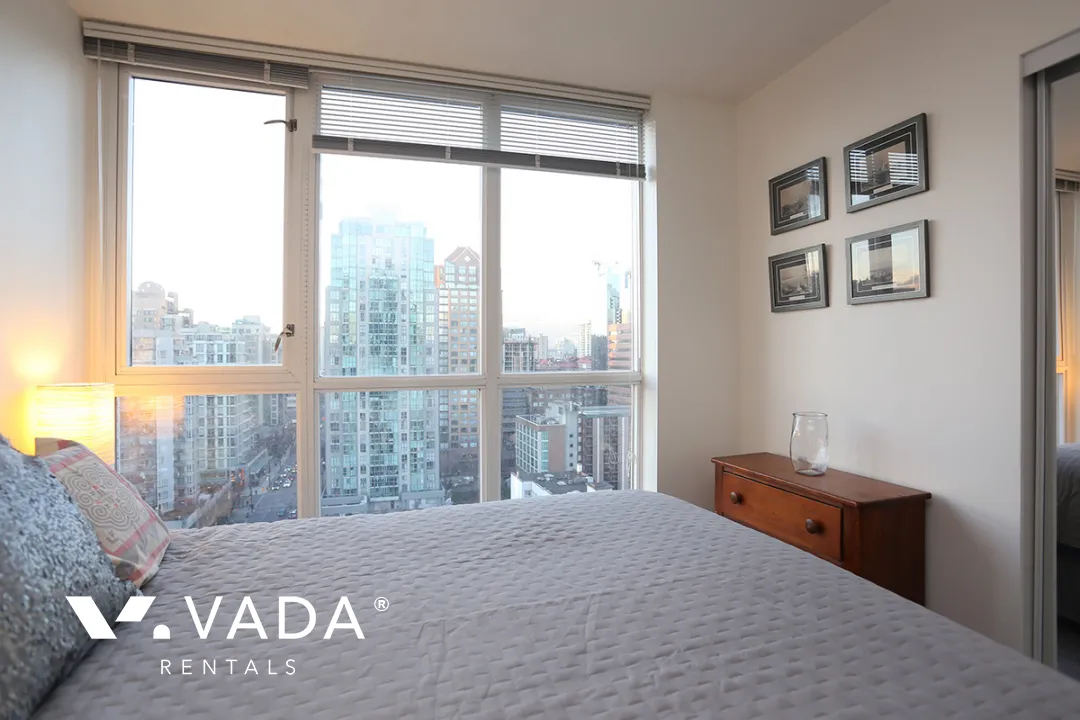 Brava in Downtown - Furnished 1 Bedroom Apartment For Rent in Vancouver at 1801 - 1199 Seymour Street, Vancouver, BC