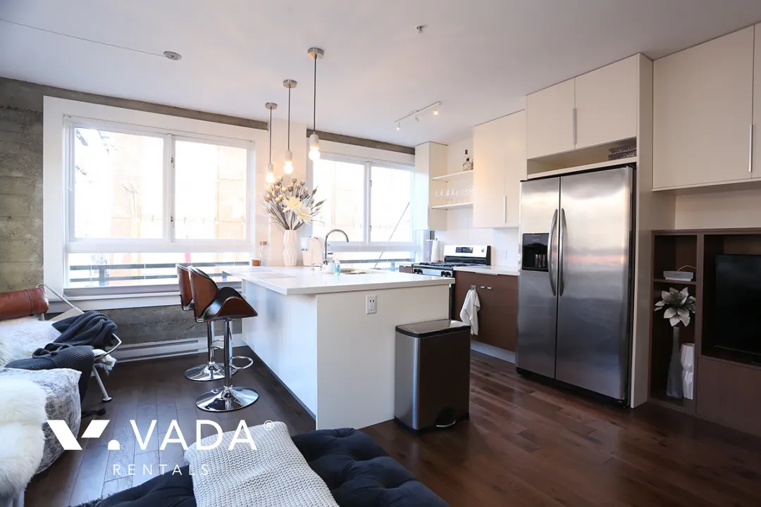 Murchies Building in Yaletown - Furnished 1 Bedroom Apartment For Rent in Vancouver at 209 - 1216 Homer Street, Vancouver, BC