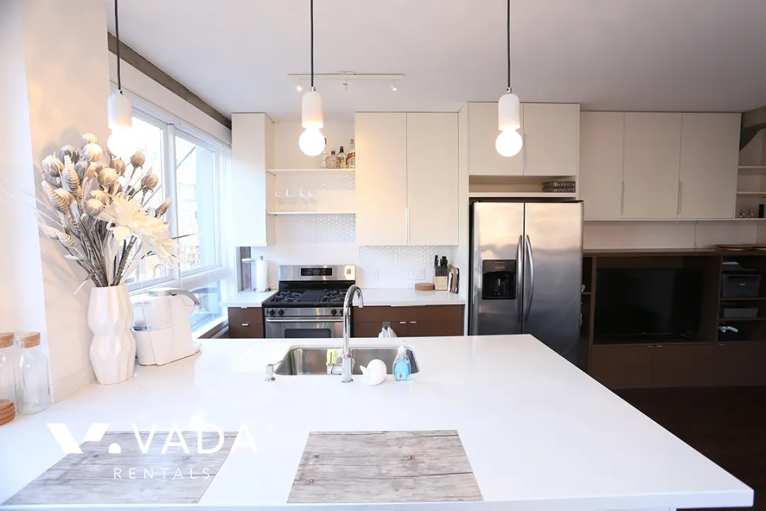 Murchies Building in Yaletown - Furnished 1 Bedroom Apartment For Rent in Vancouver at 209 - 1216 Homer Street, Vancouver, BC