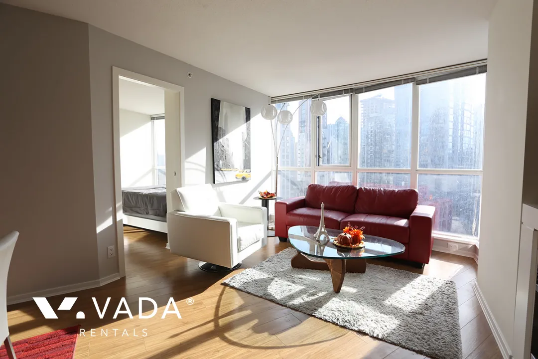 Brava in Downtown - Furnished 2 Bedroom Apartment For Rent in Vancouver at 907 - 1199 Seymour Street, Vancouver, BC