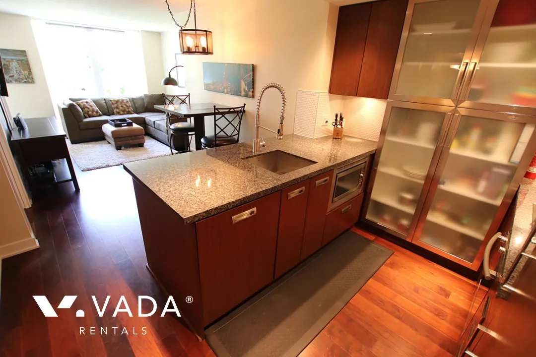 Donovan in Yaletown - Furnished 1 Bedroom Apartment For Rent in Vancouver at 503 - 1055 Richards Street, Vancouver, BC