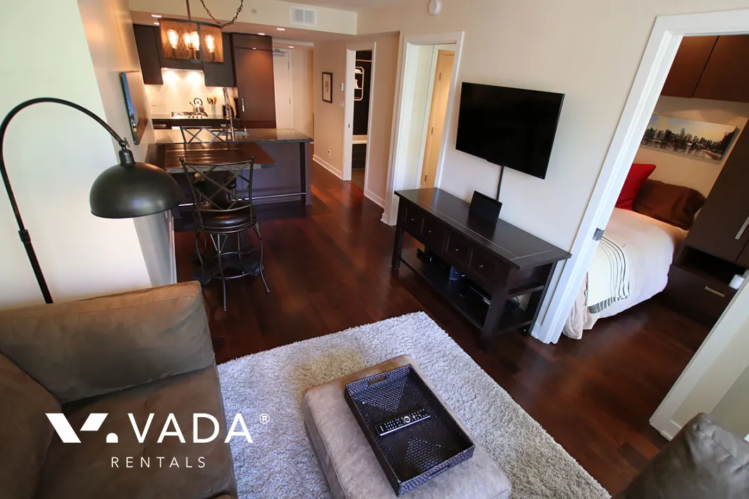 Donovan in Yaletown - Furnished 1 Bedroom Apartment For Rent in Vancouver at 503 - 1055 Richards Street, Vancouver, BC