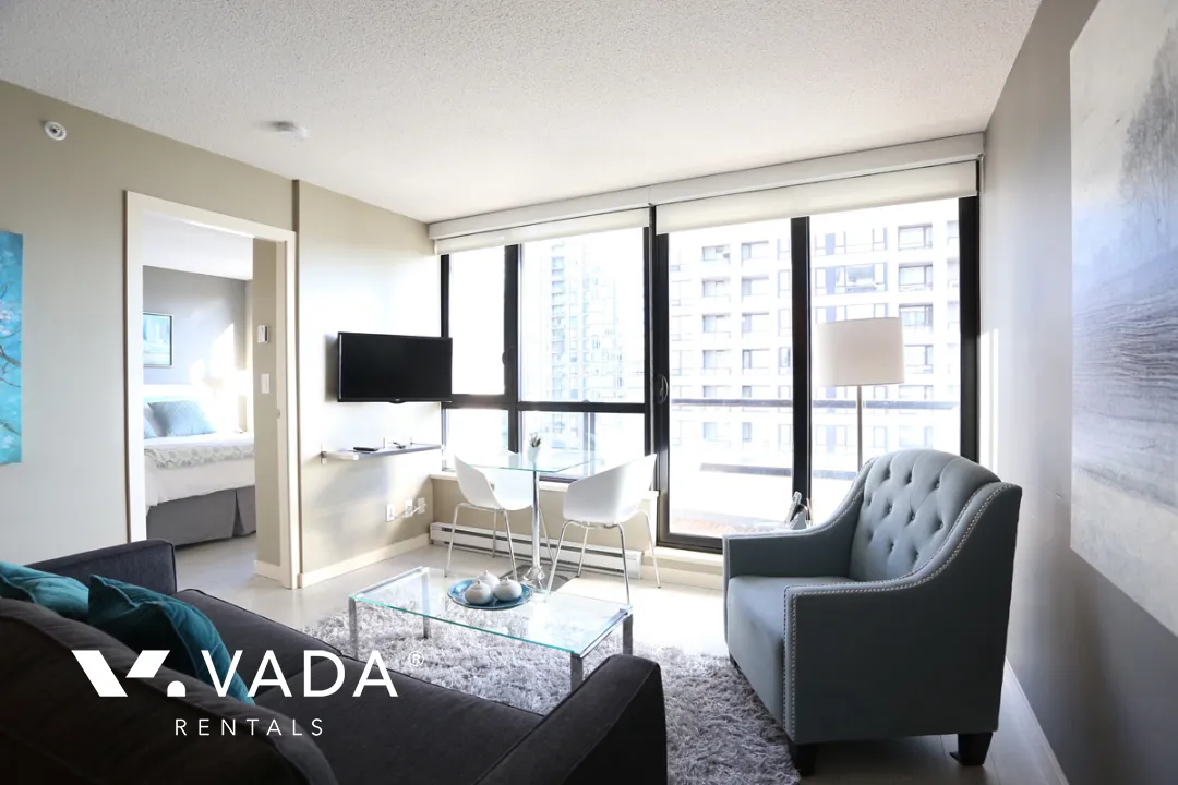 Yaletown Park in Yaletown - Furnished 1 Bedroom Apartment For Rent in Vancouver at 1303 - 977 Mainland Street, Vancouver, BC