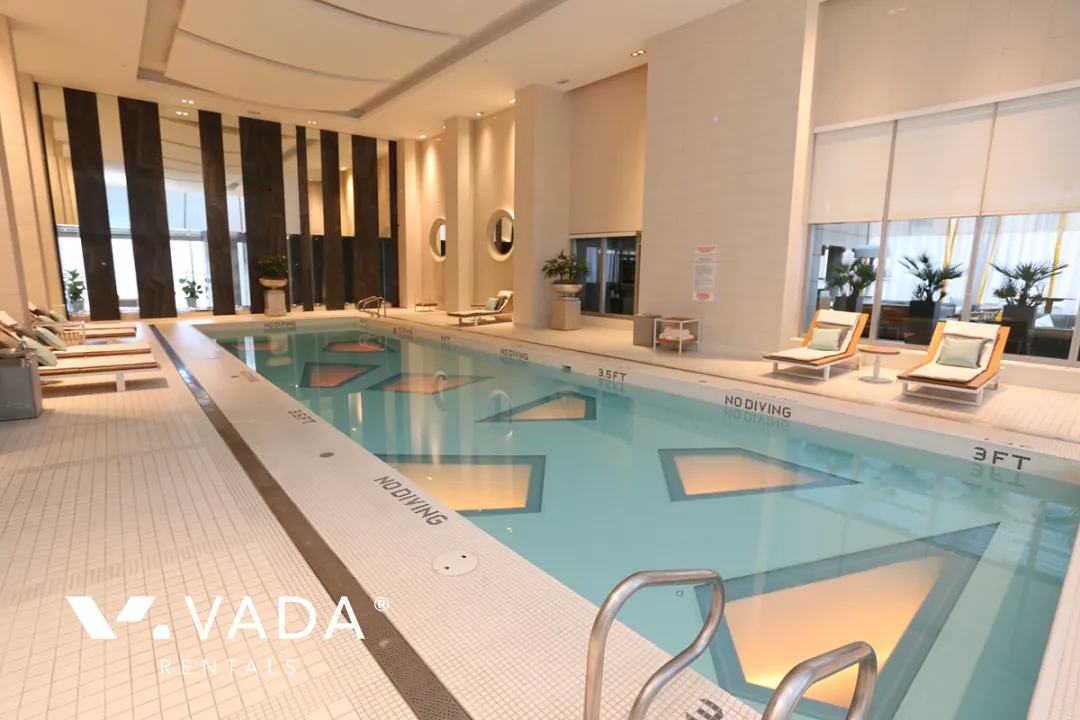 Private Residences at Hotel Georgia in Downtown - Furnished 1 Bedroom Apartment For Rent in Vancouver at 3503 - 667 Howe Street, Vancouver, BC