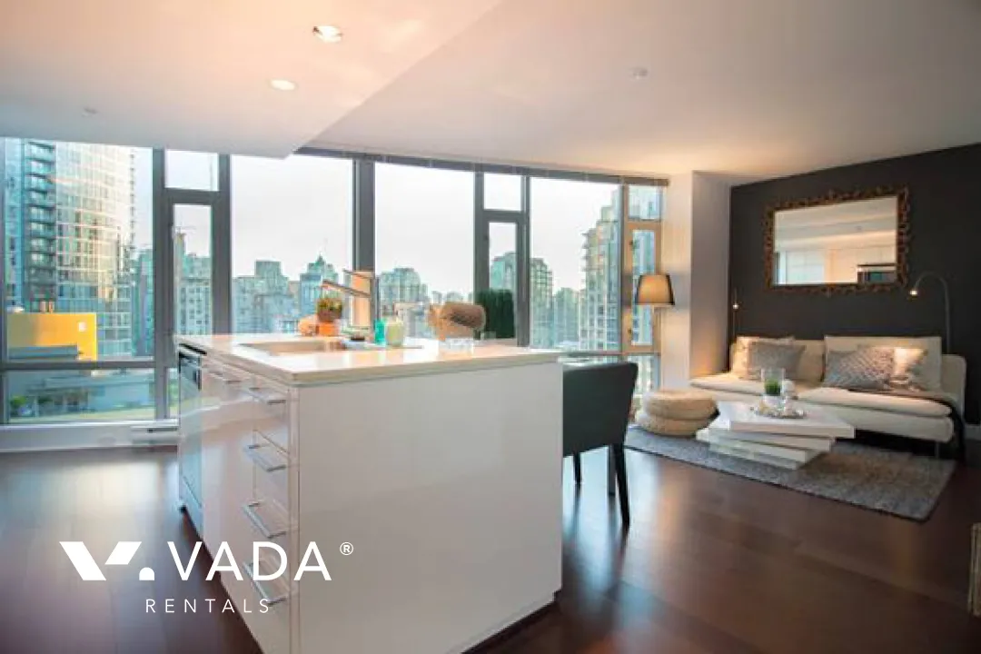 Elan in Downtown - Furnished 2 Bedroom Apartment For Rent in Vancouver at 1701 - 1255 Seymour Street, Vancouver, BC