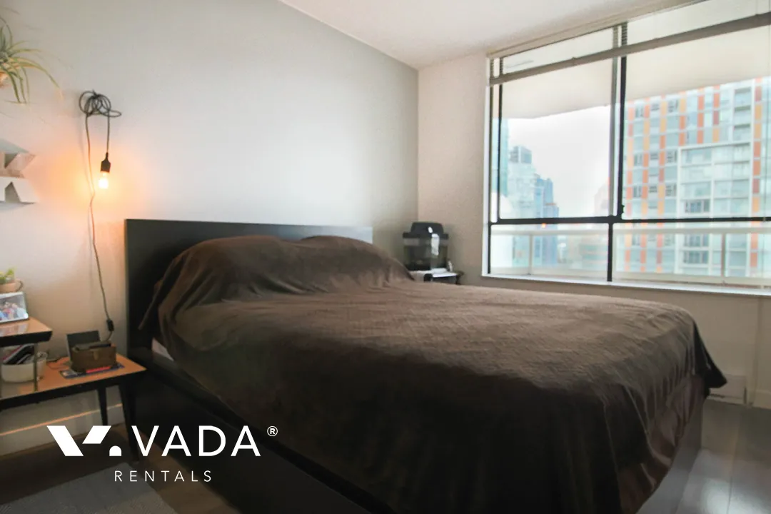 Hornby Court in Downtown - Furnished 1 Bedroom Apartment For Rent in Vancouver at 1001 - 1330 Hornby Street, Vancouver, BC