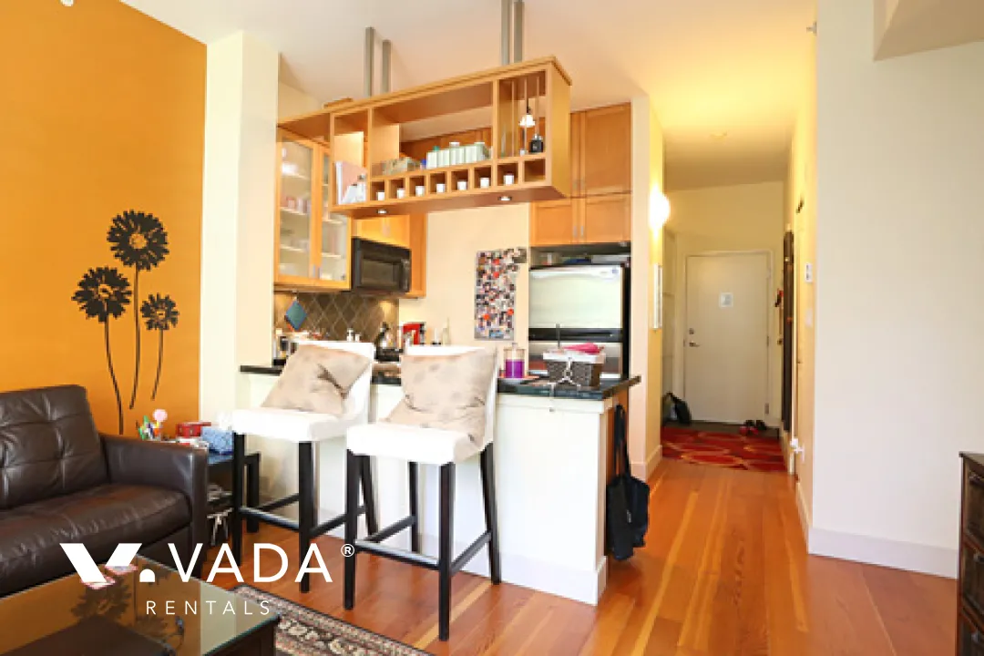 Retro in Marpole - Furnished 1 Bedroom Apartment For Rent in Vancouver at 109 - 8988 Hudson Street, Vancouver, BC