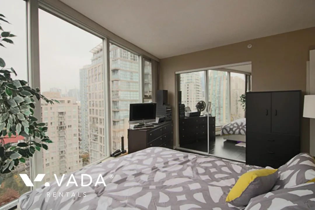 Waterworks in Yaletown - Furnished 1 Bedroom Apartment For Rent in Vancouver at 2501 - 1008 Cambie Street, Vancouver, BC